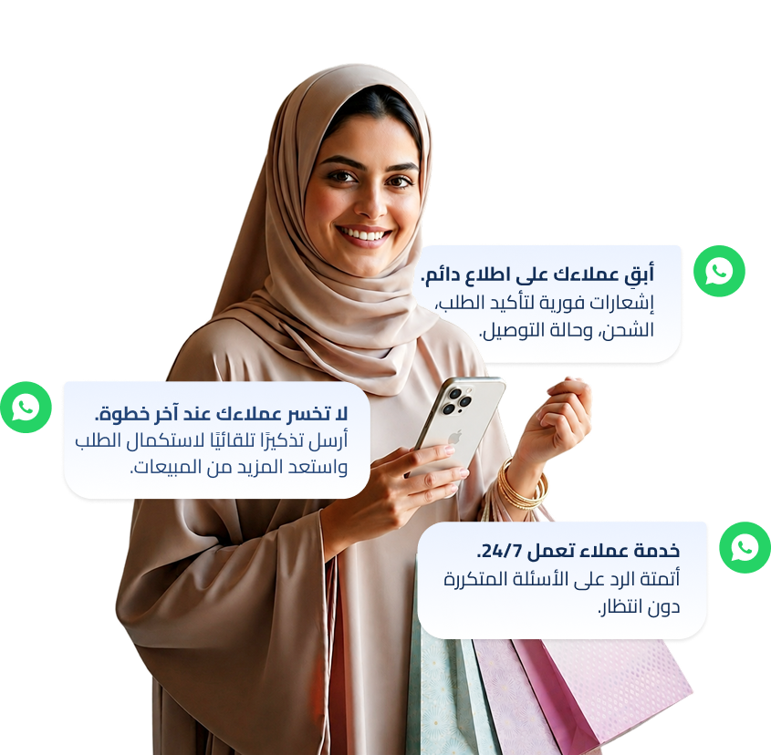 حلول التواصل الآلي عبر واتساب